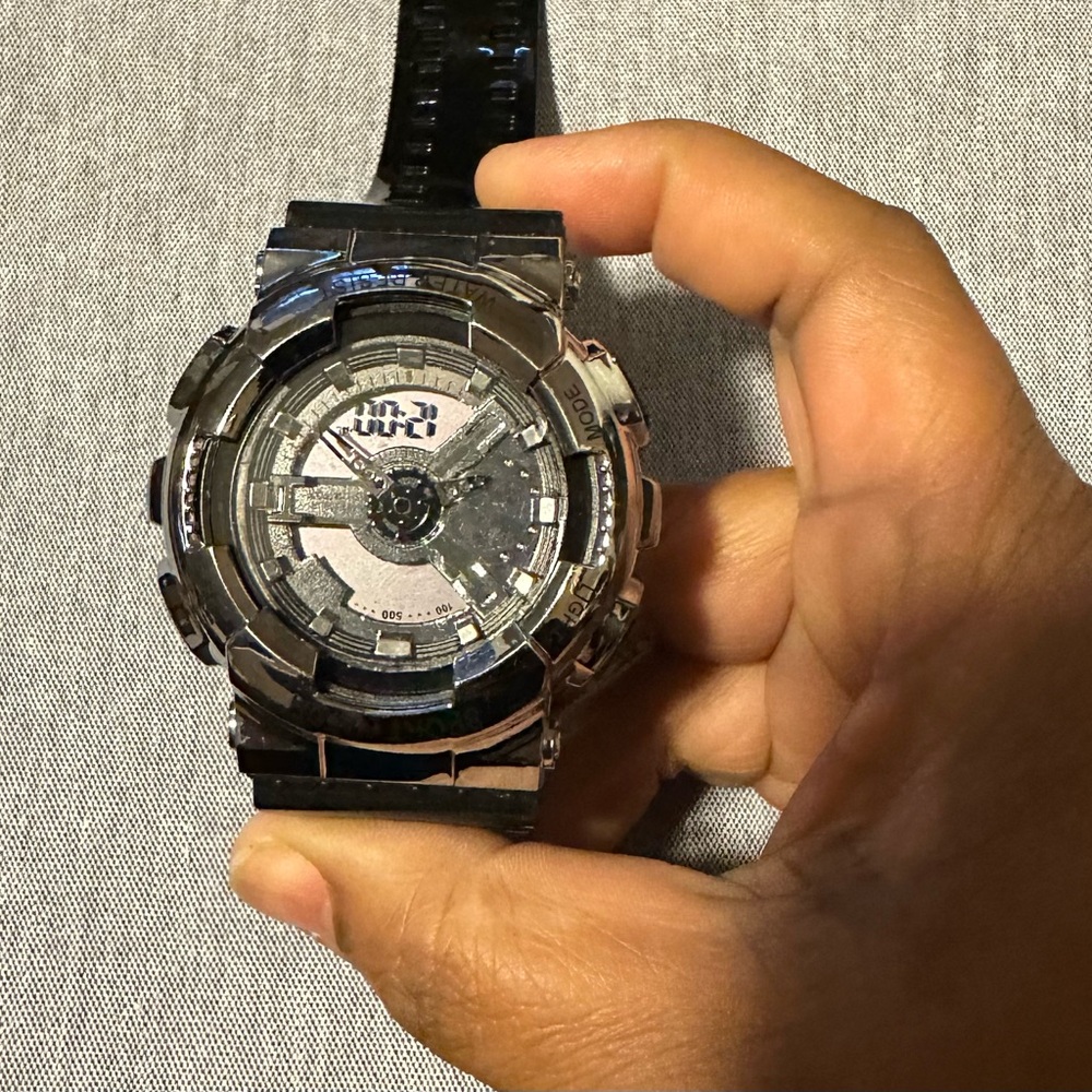 Stylish Silver Digital Watch